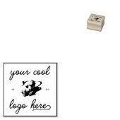 Bedrijf Logo Business Ontwerp uw eigen online Rubberstempel (Gestempeld)