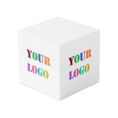 Bedrijf Logo Business Promotional Cube Voorbeeld Kubus (Voorkant hoekig)