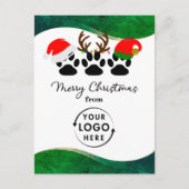 Bedrijf Logo Business Vakantie Kerst Briefkaart (Voorkant)