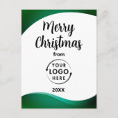 Bedrijf Logo Business Vakantie Kerst Briefkaart (Voorkant)