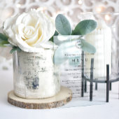 Bedrijf Logo Christmas Party Menu Acryl Uitnodigingen