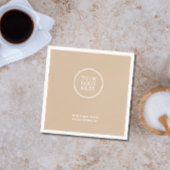 Bedrijf Logo Corporate Papieren servetten