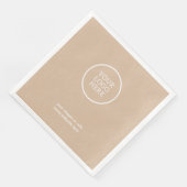 Bedrijf Logo Corporate Papieren servetten (Hoek)