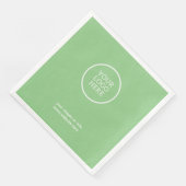 Bedrijf Logo Corporate Papieren servetten (Hoek)