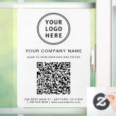 Bedrijf Logo Creëer Uw QR-code Raamsticker (Huis)