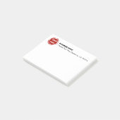 Bedrijf Logo CUSTOM 4"x3" Post-it® Notes (Schuin)