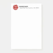 Bedrijf Logo CUSTOM 4"x6" Post-it® Notes (Voorkant)