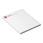 Bedrijf Logo CUSTOM 5,5 inch x 6 inch Notitieblok (Schuin)
