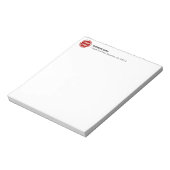 Bedrijf Logo CUSTOM 5,5 inch x 6 inch Notitieblok (Linkerzijde)
