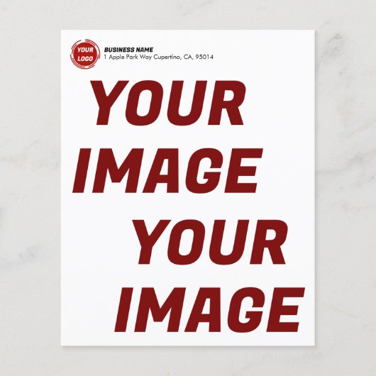 Bedrijf Logo CUSTOM Flyer (Voorkant)