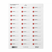 Bedrijf Logo CUSTOM Sticker Label (Full Sheet)