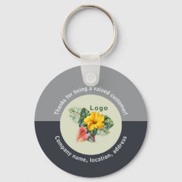 Bedrijf Logo Dank u klant weggeefactie Sleutelhanger