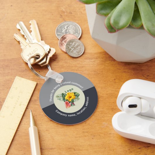 Bedrijf Logo Dank u klant weggeefactie Sleutelhanger (Bureau)