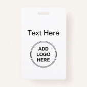 Bedrijf Logo Design Badge (Voorkant)