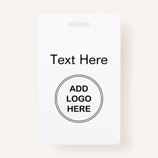 Bedrijf Logo Design Badge (Voorkant)