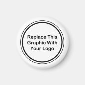 Bedrijf Logo Design Magneet (Voorkant)