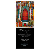 Bedrijf Logo Deuren Dank u Cliënt Gift Wijn Cadeautas (Voorkant)