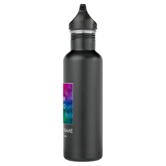 Bedrijf Logo Eenvoudige aangepaste Sjabloon Websit Waterfles (Rechts)