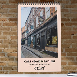 Bedrijf Logo Eenvoudige minimalistische promotie Kalender