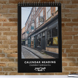 Bedrijf Logo Eenvoudige minimalistische promotie Kalender