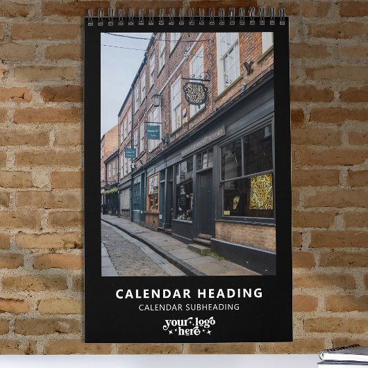 Bedrijf Logo Eenvoudige minimalistische promotie Kalender