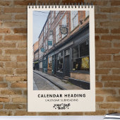 Bedrijf Logo Eenvoudige minimalistische promotie Kalender