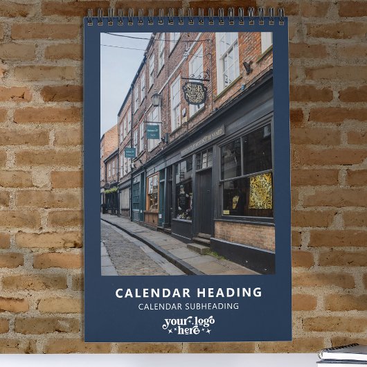 Bedrijf Logo Eenvoudige minimalistische promotie Kalender