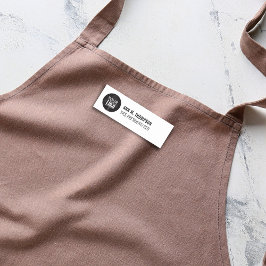 Bedrijf Logo Eenvoudige werknemersnaam Naamplaatje