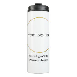 Bedrijf Logo Elegant Branded Business Sjabloon Thermosbeker
