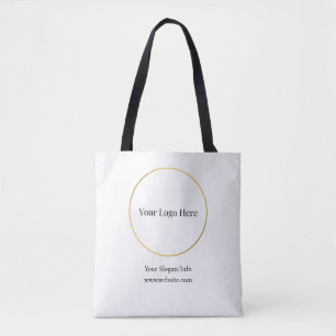 Bedrijf Logo Elegant Branded Business Sjabloon Tote Bag