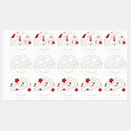 Bedrijf Logo Elegant Business Gift Wrapping Labels