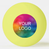  bedrijf Logo Emblem Sjabloon Yellow Pingpongbal (Voorkant)