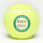 Bedrijf Logo en aangepaste tekst tennisballen Sjab (Achterkant)