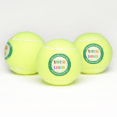 Bedrijf Logo en aangepaste tekst tennisballen Sjab (Multi)
