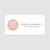 Bedrijf Logo en medewerkers toevoegen Naamplaatje (Voorkant)