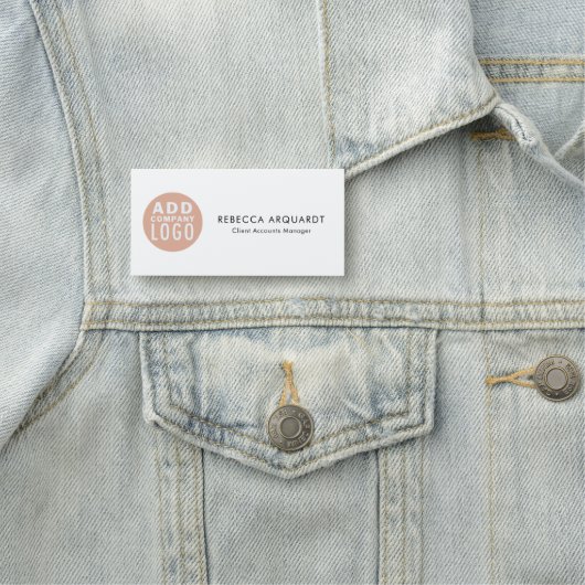 Bedrijf Logo en medewerkers toevoegen Naamplaatje (In situ)