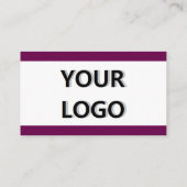 Bedrijf Logo en QR Code Business Card Template Visitekaartje (Achterkant)