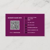 Bedrijf Logo en QR Code Business Card Template Visitekaartje (Voorkant)