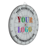 Bedrijf Logo en tekst Business Dart Board Sjabloon Dartbord (Voorkant Links)