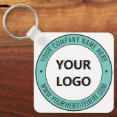 Bedrijf Logo en tekst Business Sleutelhanger Sjabl (Voorkant)