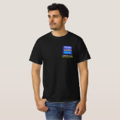 Bedrijf Logo en tekst of slogan | Kleine bedrijven T-shirt (Voorkant volledig)