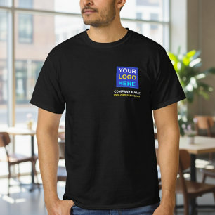 Bedrijf Logo en tekst of slogan   Kleine bedrijven T-shirt