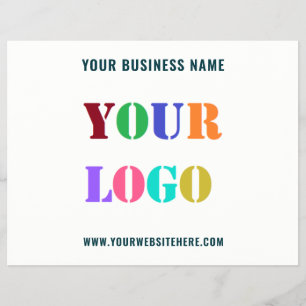 Bedrijf Logo en tekst Promotionele Business Flyers