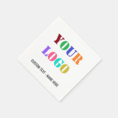 Bedrijf Logo en Tekst Promotionele Zakelijke serve Servet (Hoek)