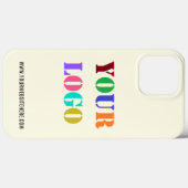 Bedrijf Logo en tekst uw zakelijke iPhone Case (Achterkant (horizontaal))