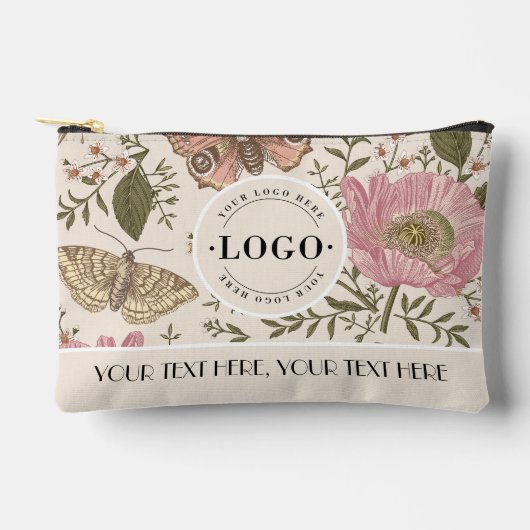 Bedrijf Logo Firma Botanisch Bloemmotief Etui (Voorkant)
