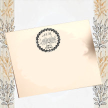 Bedrijf Logo Floral Lijst Small Business Kantoor