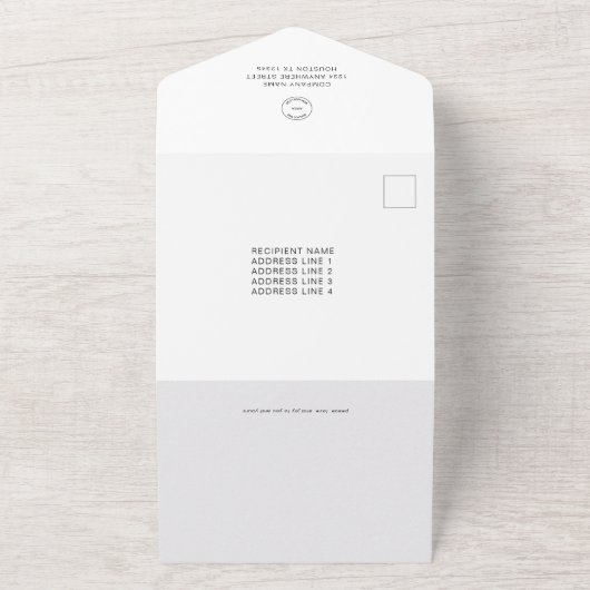 Bedrijf Logo Foto 2026 Calender Christmas Kaart (Buitenkant)