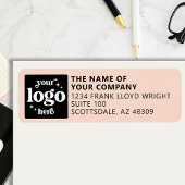 Bedrijf Logo Gepersonaliseerd Bedrijfsretouradres Etiket