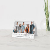 Bedrijf Logo Gepersonaliseerde Bedrijven en Bedrij Feestdagen Kaart (Voorkant)